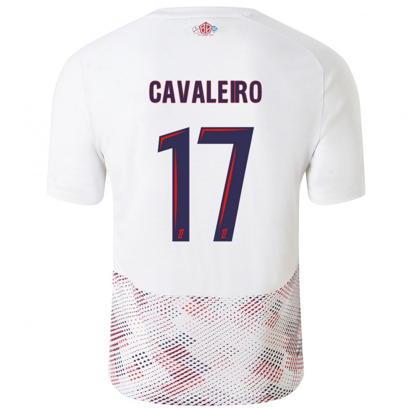 Danxen Kid Ivan Cavaleiro #17 White Royal Blue Away Jersey 2024/25 T-Shirt