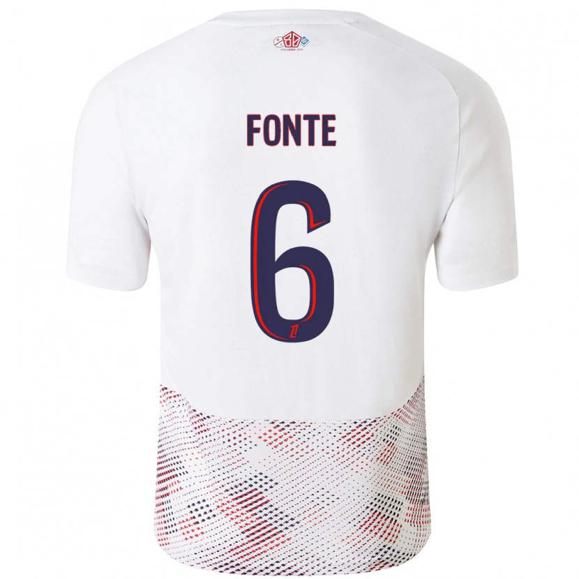 Danxen Kid Jose Fonte #6 White Royal Blue Away Jersey 2024/25 T-Shirt