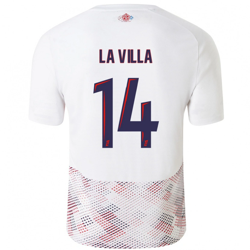 Danxen Kid Caroline La Villa #14 White Royal Blue Away Jersey 2024/25 T-Shirt