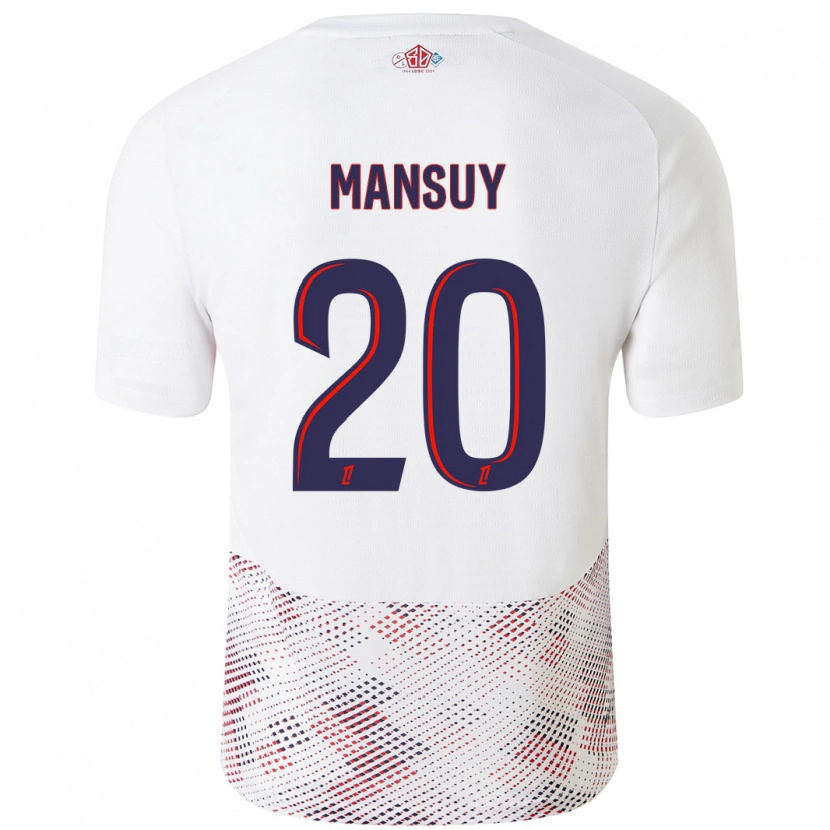 Danxen Kid Heloise Mansuy #20 White Royal Blue Away Jersey 2024/25 T-Shirt