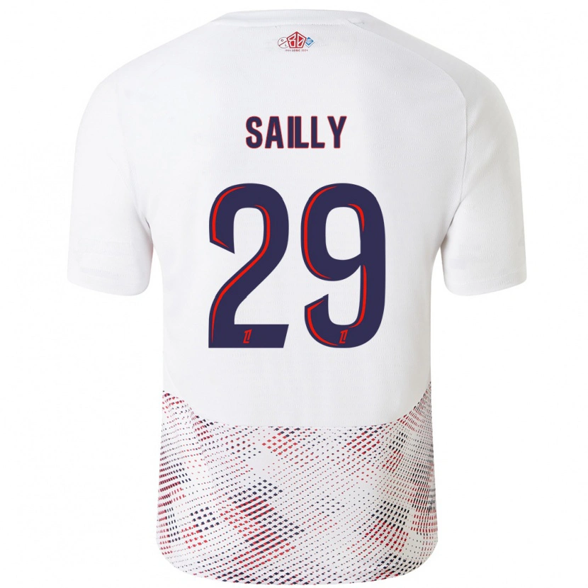 Danxen Kid Charlotte Sailly #29 White Royal Blue Away Jersey 2024/25 T-Shirt