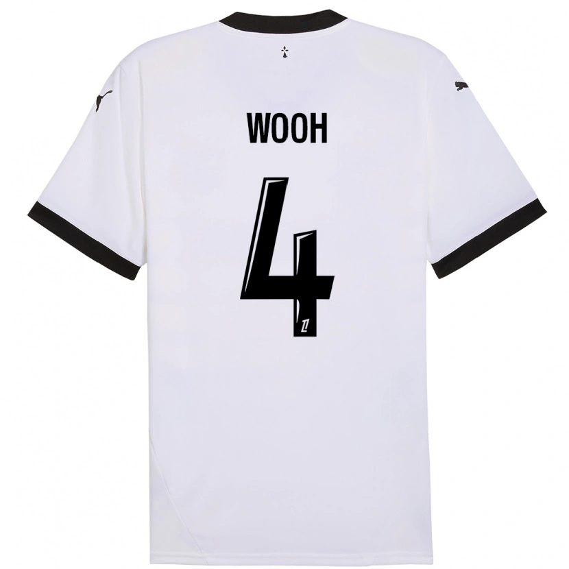 Danxen Kid Christopher Wooh #4 White Black Away Jersey 2024/25 T-Shirt