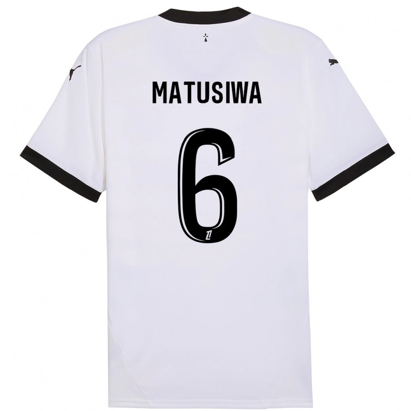 Danxen Kid Azor Matusiwa #6 White Black Away Jersey 2024/25 T-Shirt