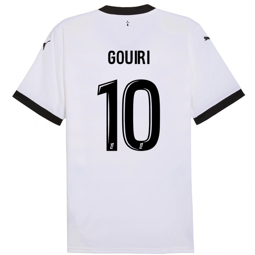 Danxen Kid Amine Gouiri #10 White Black Away Jersey 2024/25 T-Shirt