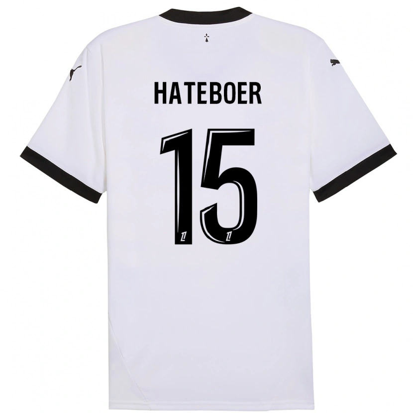 Danxen Kid Hans Hateboer #15 White Black Away Jersey 2024/25 T-Shirt