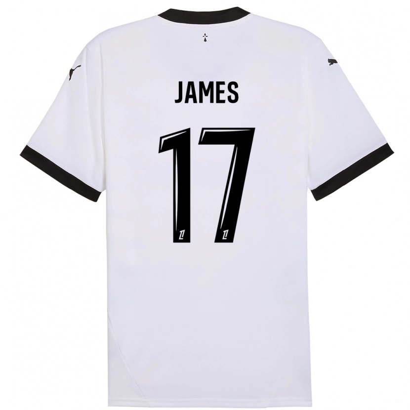 Danxen Kid Jordan James #17 White Black Away Jersey 2024/25 T-Shirt