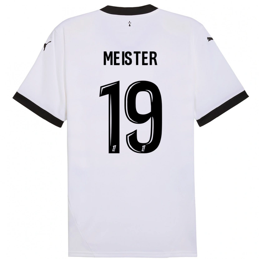 Danxen Kid Henrik Meister #19 White Black Away Jersey 2024/25 T-Shirt