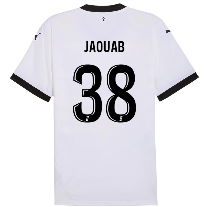 Danxen Kid Mohamed Jaouab #38 White Black Away Jersey 2024/25 T-Shirt