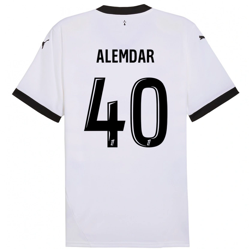 Danxen Kid Doğan Alemdar #40 White Black Away Jersey 2024/25 T-Shirt