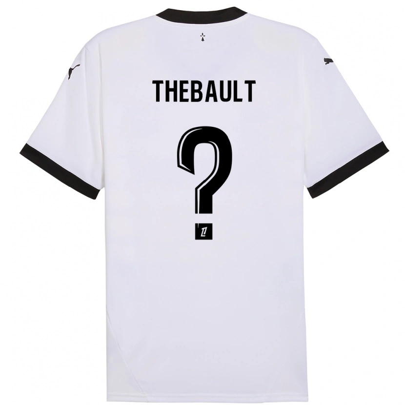 Danxen Kid Yaël Thébault #0 White Black Away Jersey 2024/25 T-Shirt