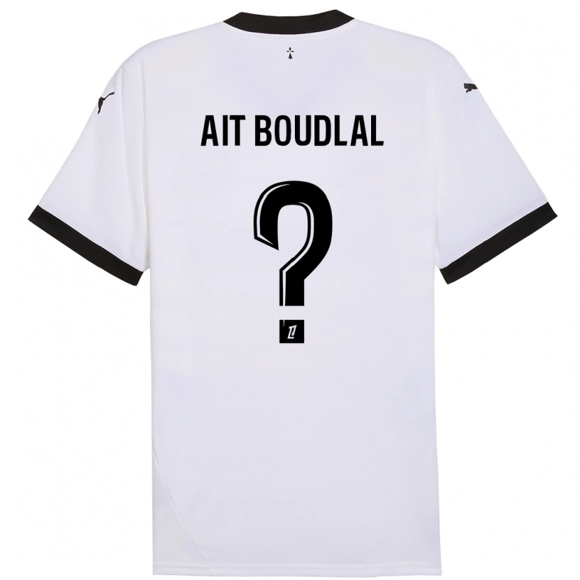 Danxen Kid Abdelhamid Ait Boudlal #0 White Black Away Jersey 2024/25 T-Shirt