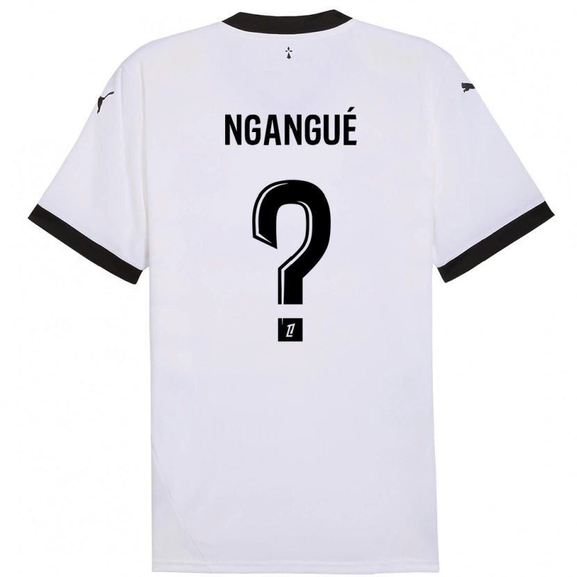 Danxen Kid Maurice Ngangué #0 White Black Away Jersey 2024/25 T-Shirt