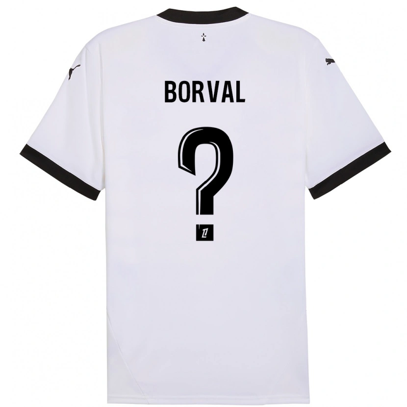 Danxen Kid Cyril Borval #0 White Black Away Jersey 2024/25 T-Shirt