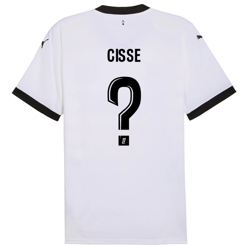 Danxen Kid Djaoui Cissé #0 White Black Away Jersey 2024/25 T-Shirt