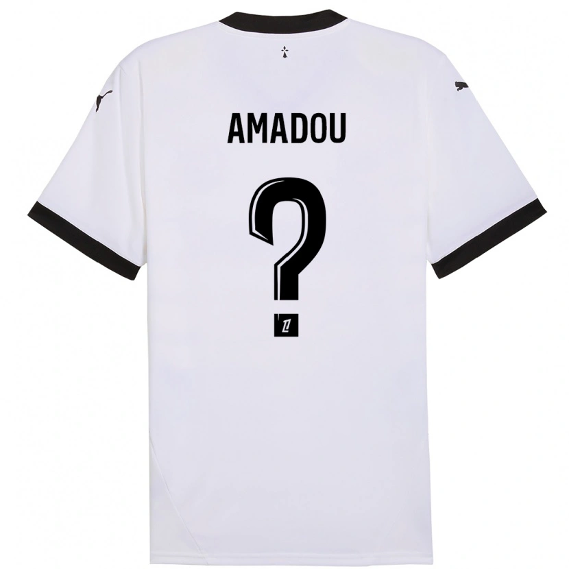 Danxen Kid Amadou Diallo #0 White Black Away Jersey 2024/25 T-Shirt