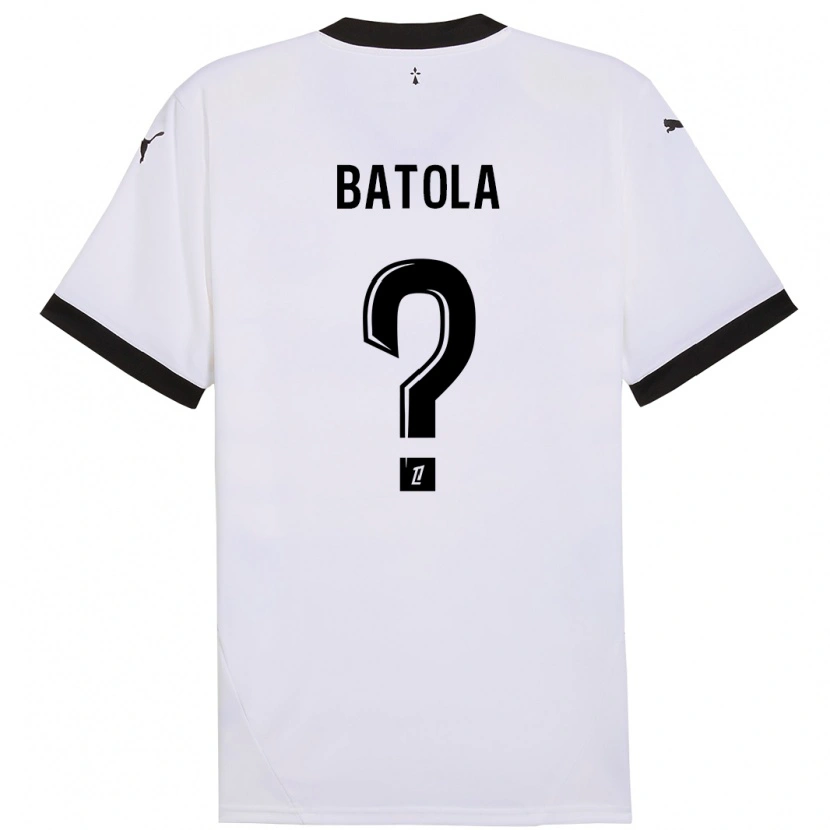 Danxen Kid Yann Batola #0 White Black Away Jersey 2024/25 T-Shirt