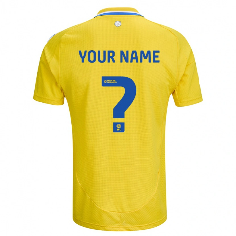 Danxen Kid Your Name #0 Yellow Blue Away Jersey 2024/25 T-Shirt