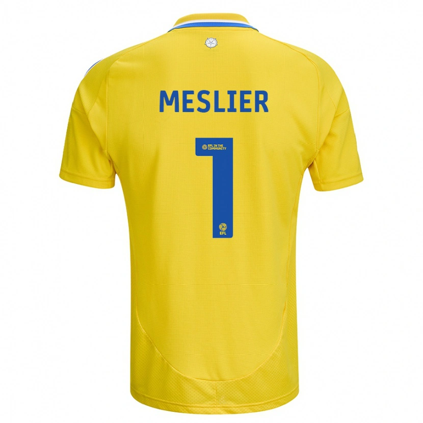 Danxen Kid Illan Meslier #1 Yellow Blue Away Jersey 2024/25 T-Shirt