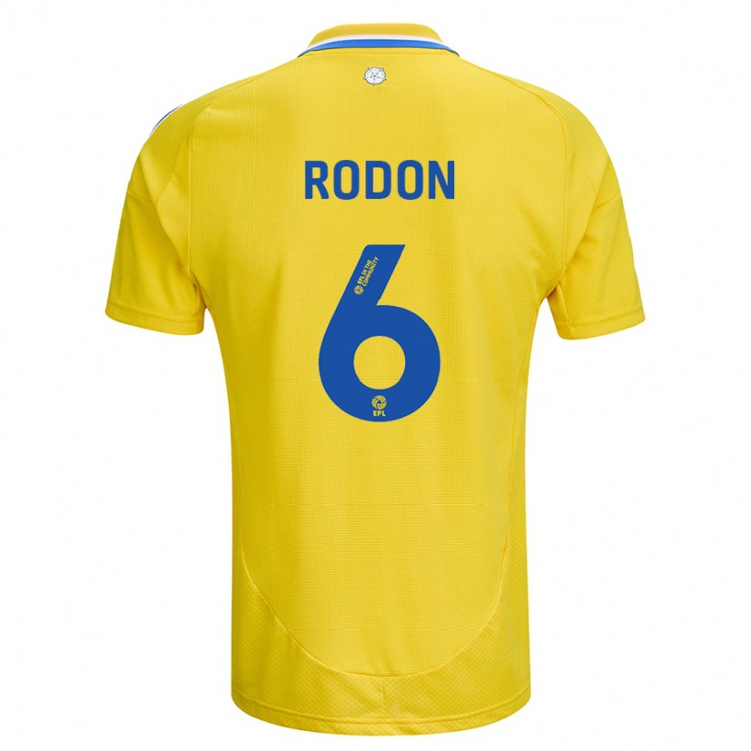 Danxen Kid Joe Rodon #6 Yellow Blue Away Jersey 2024/25 T-Shirt