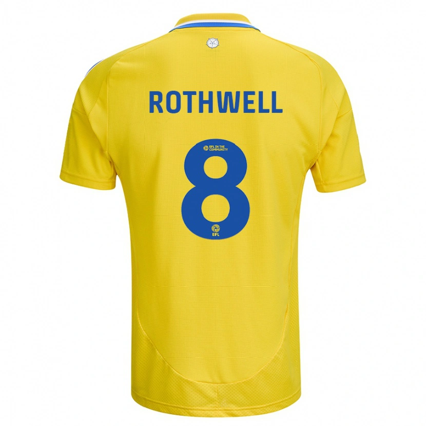 Danxen Kid Joe Rothwell #8 Yellow Blue Away Jersey 2024/25 T-Shirt