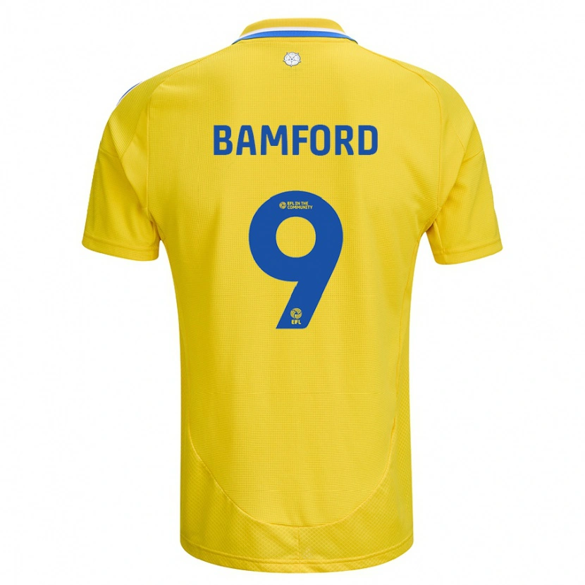 Danxen Kid Patrick Bamford #9 Yellow Blue Away Jersey 2024/25 T-Shirt