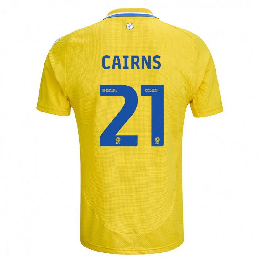 Danxen Kid Alex Cairns #21 Yellow Blue Away Jersey 2024/25 T-Shirt