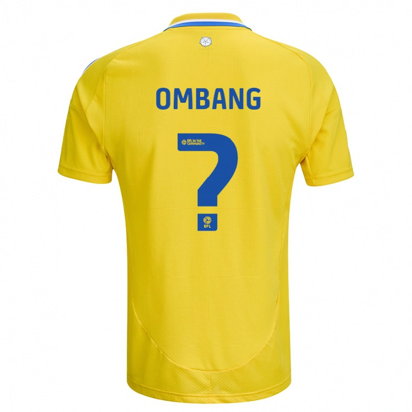 Danxen Kid Darryl Ombang #0 Yellow Blue Away Jersey 2024/25 T-Shirt