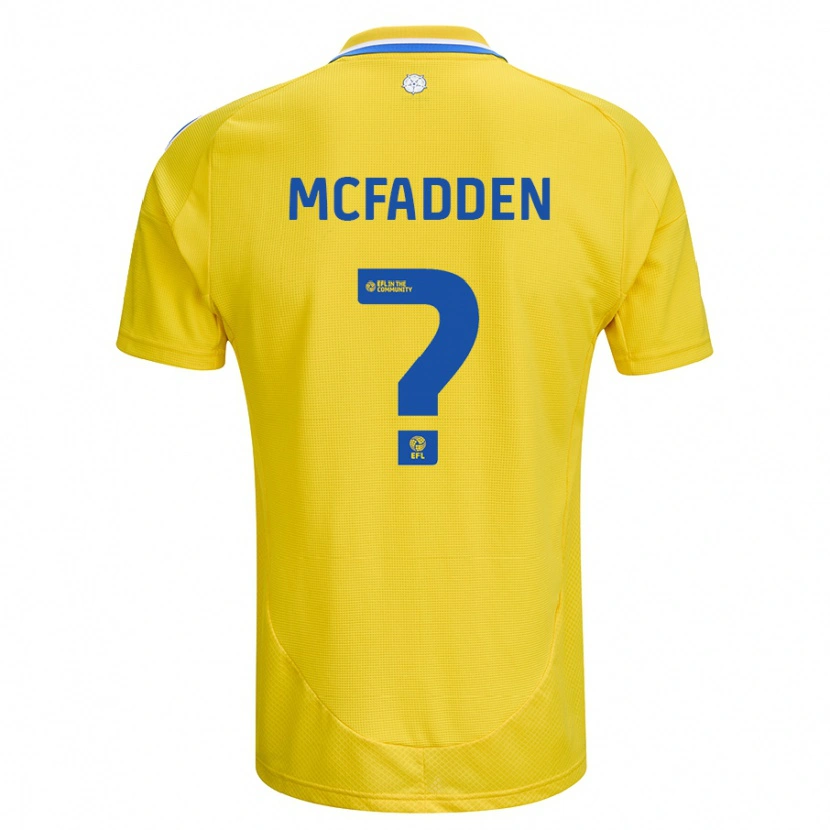 Danxen Kid Max Mcfadden #0 Yellow Blue Away Jersey 2024/25 T-Shirt