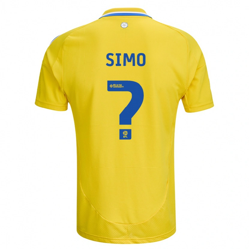 Danxen Kid Elton Simo #0 Yellow Blue Away Jersey 2024/25 T-Shirt