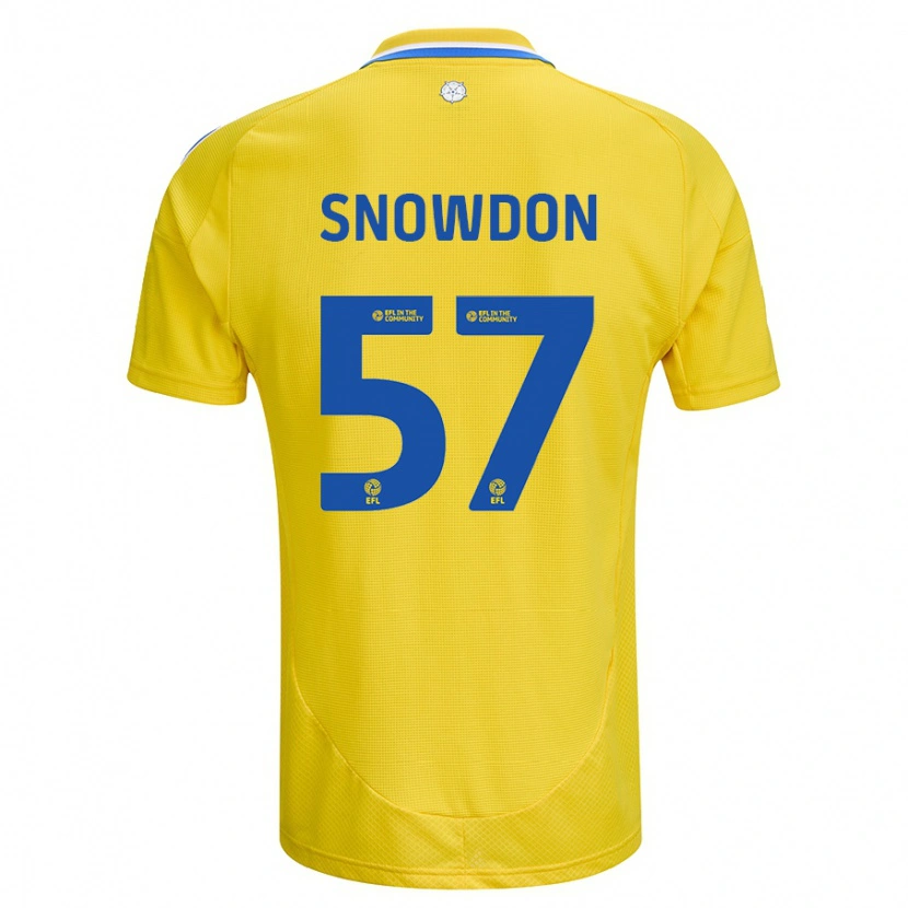 Danxen Kid Joe Snowdon #57 Yellow Blue Away Jersey 2024/25 T-Shirt