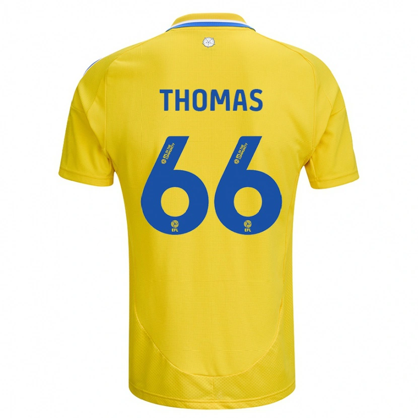 Danxen Kid Luca Thomas #66 Yellow Blue Away Jersey 2024/25 T-Shirt