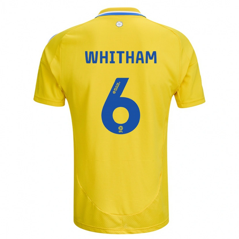 Danxen Kid Danielle Whitham #6 Yellow Blue Away Jersey 2024/25 T-Shirt