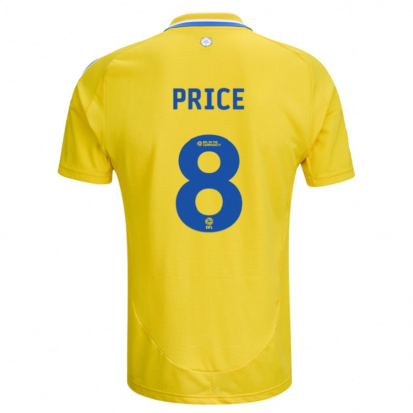 Danxen Kid Leoni Price #8 Yellow Blue Away Jersey 2024/25 T-Shirt