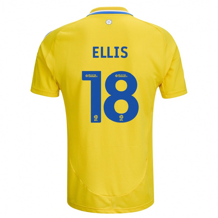 Danxen Kid Macy Ellis #18 Yellow Blue Away Jersey 2024/25 T-Shirt