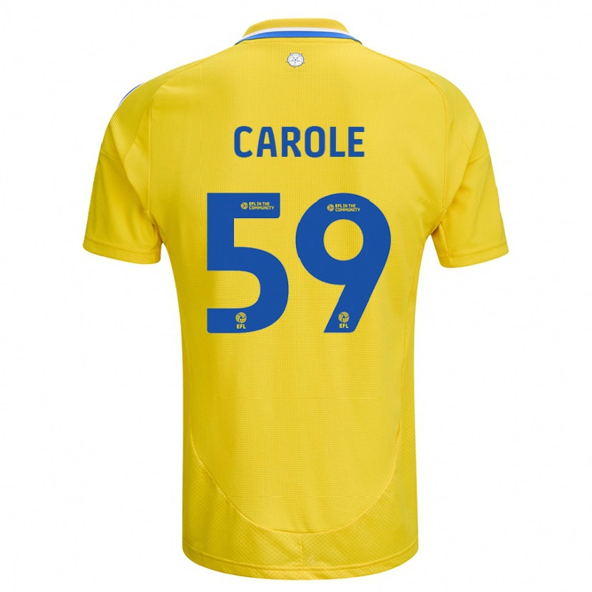 Danxen Kid Keenan Carole #59 Yellow Blue Away Jersey 2024/25 T-Shirt