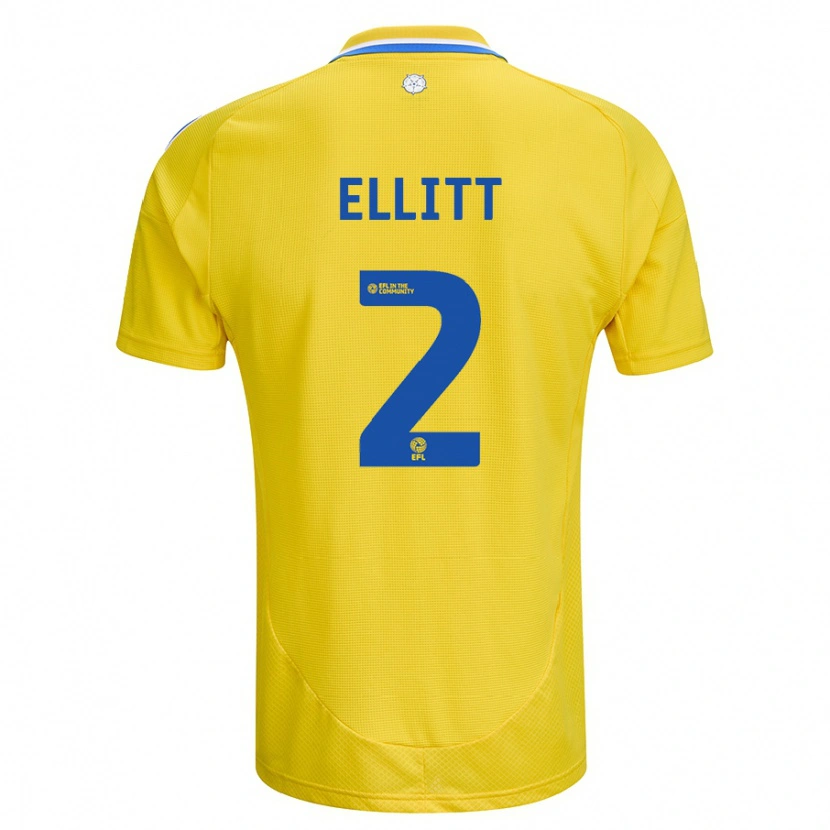 Danxen Kid Izzy Ellitt #2 Yellow Blue Away Jersey 2024/25 T-Shirt