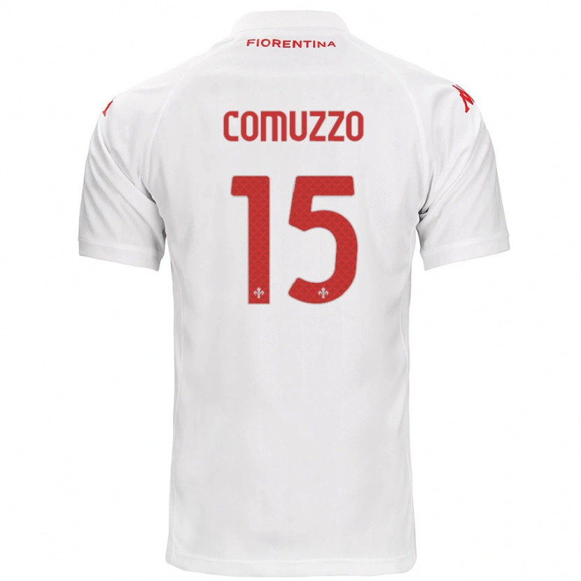 Danxen Kid Pietro Comuzzo #15 White Away Jersey 2024/25 T-Shirt