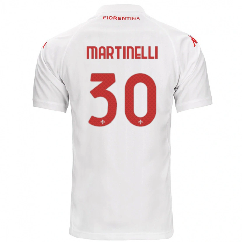 Danxen Kid Tommaso Martinelli #30 White Away Jersey 2024/25 T-Shirt