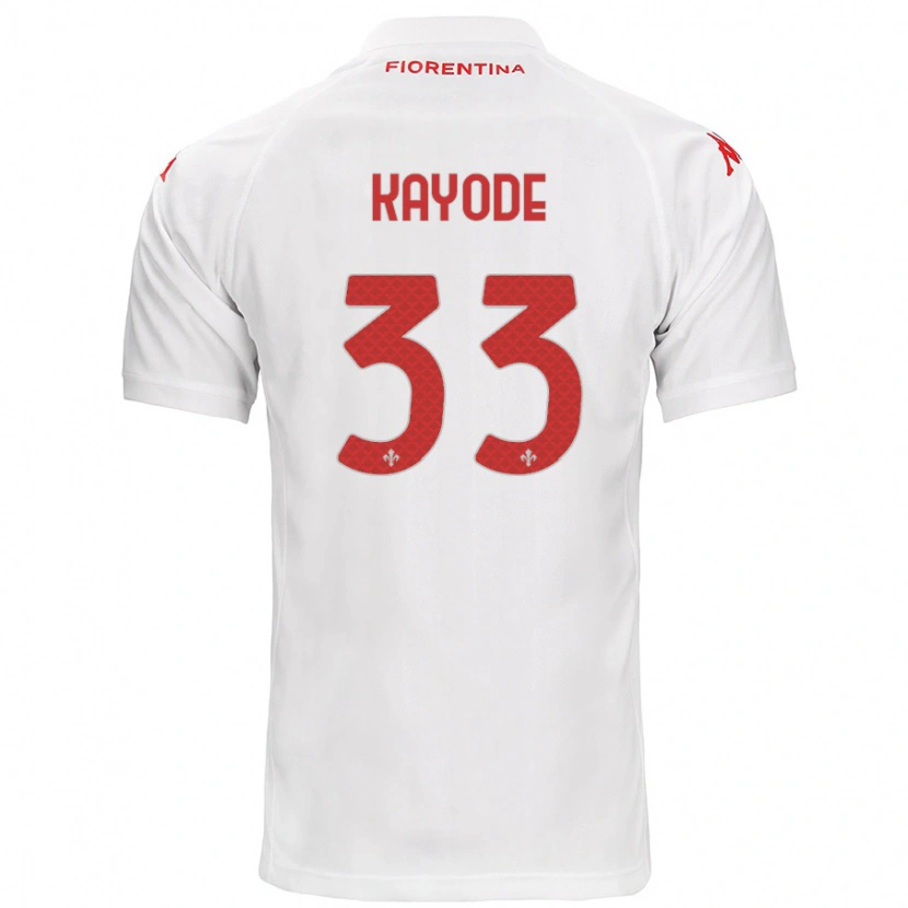 Danxen Kid Michael Kayode #33 White Away Jersey 2024/25 T-Shirt