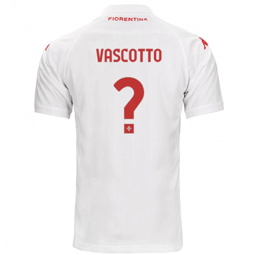 Danxen Kid Edoardo Vascotto #0 White Away Jersey 2024/25 T-Shirt