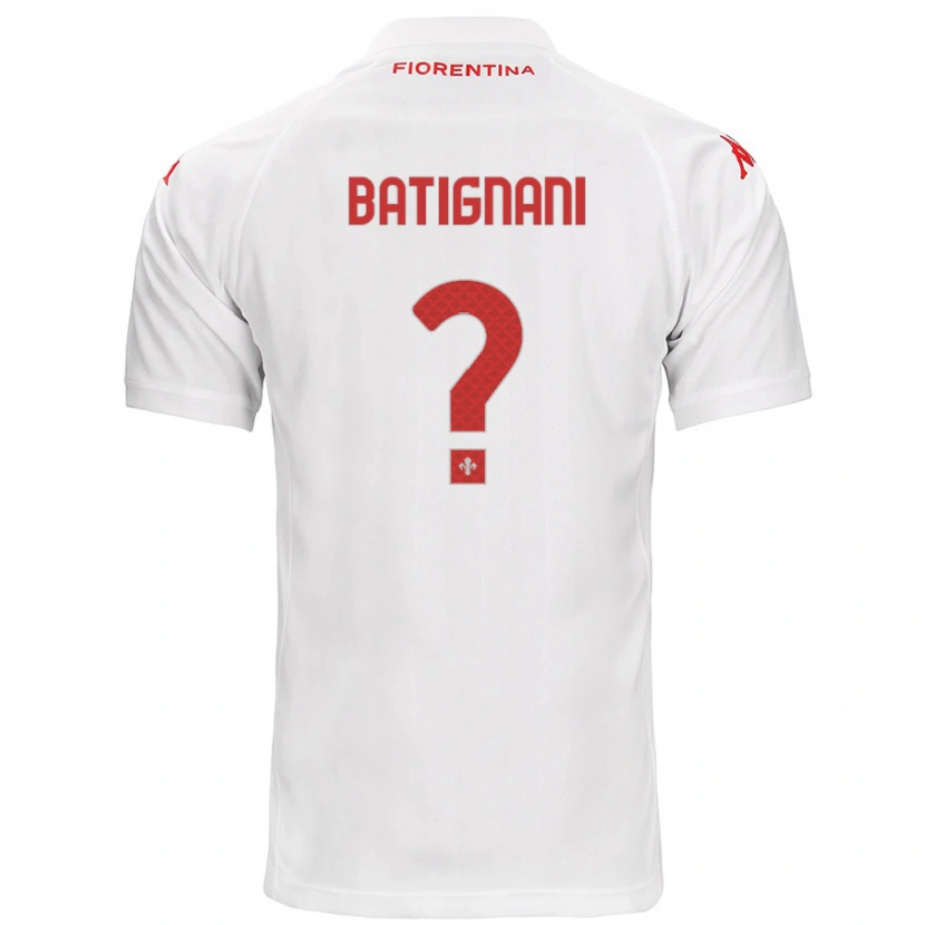 Danxen Kid Francesco Batignani #0 White Away Jersey 2024/25 T-Shirt