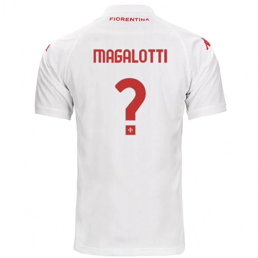 Danxen Kid Mattia Magalotti #0 White Away Jersey 2024/25 T-Shirt