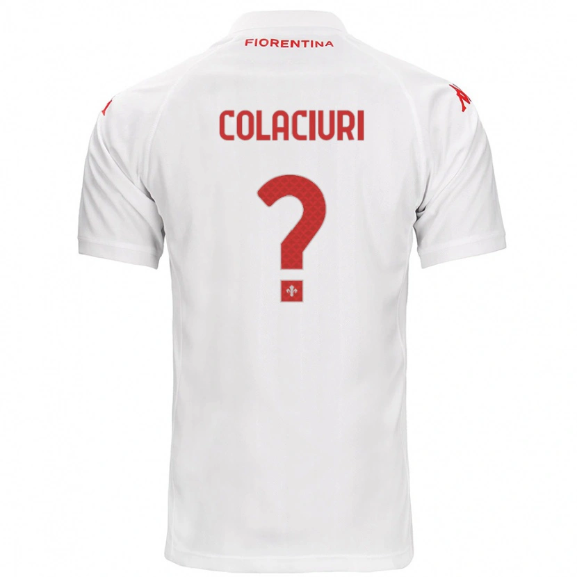 Danxen Kid Gabriele Colaciuri #0 White Away Jersey 2024/25 T-Shirt