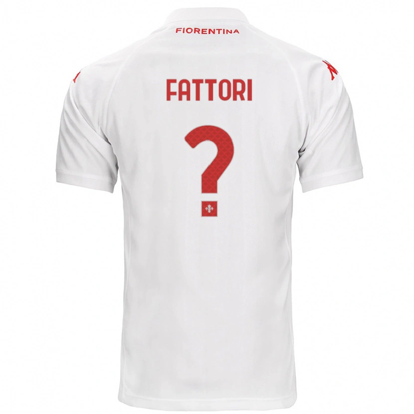 Danxen Kid Filippo Fattori #0 White Away Jersey 2024/25 T-Shirt