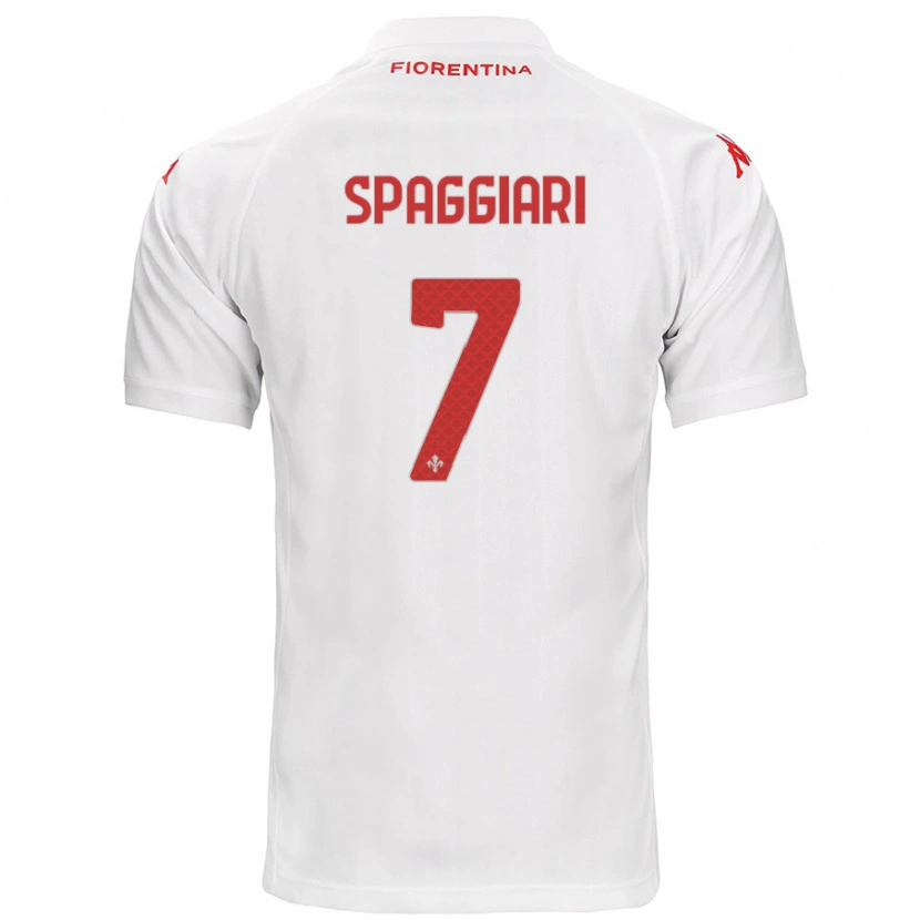 Danxen Kid Riccardo Spaggiari #7 White Away Jersey 2024/25 T-Shirt