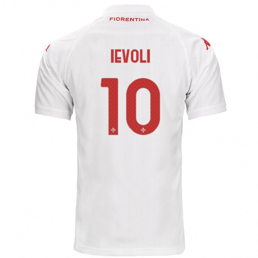 Danxen Kid Mattia Ievoli #10 White Away Jersey 2024/25 T-Shirt