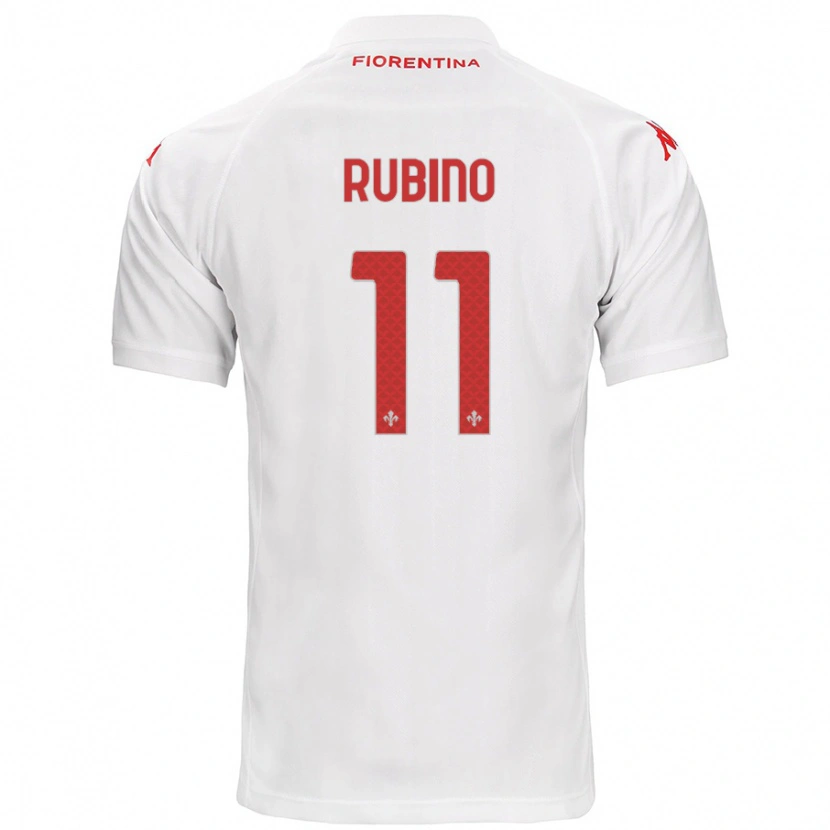 Danxen Kid Tommaso Rubino #11 White Away Jersey 2024/25 T-Shirt