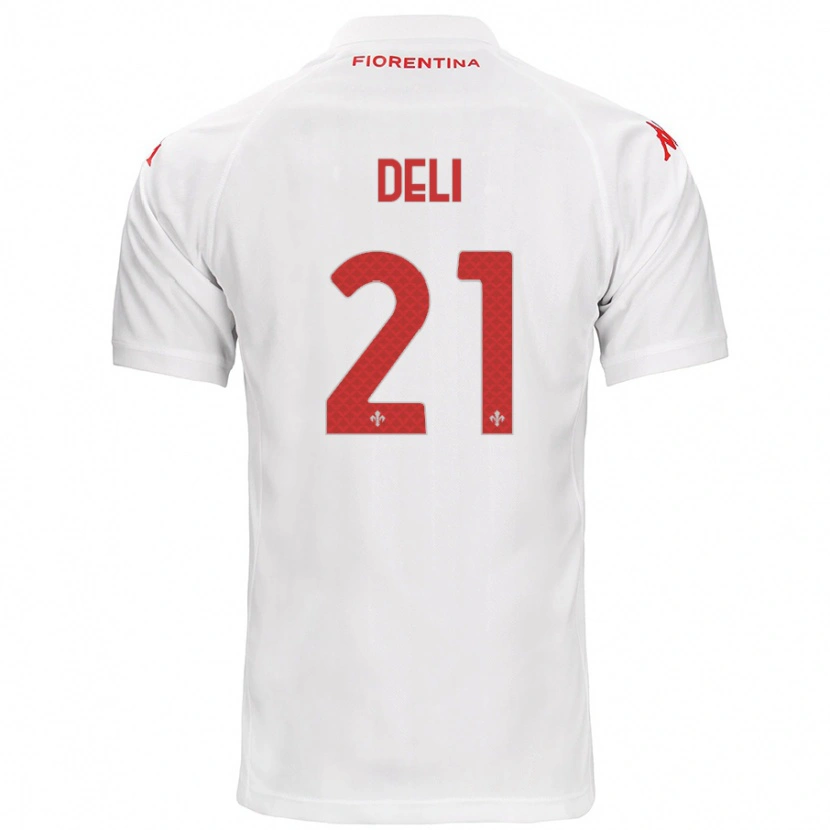 Danxen Kid Lapo Deli #21 White Away Jersey 2024/25 T-Shirt