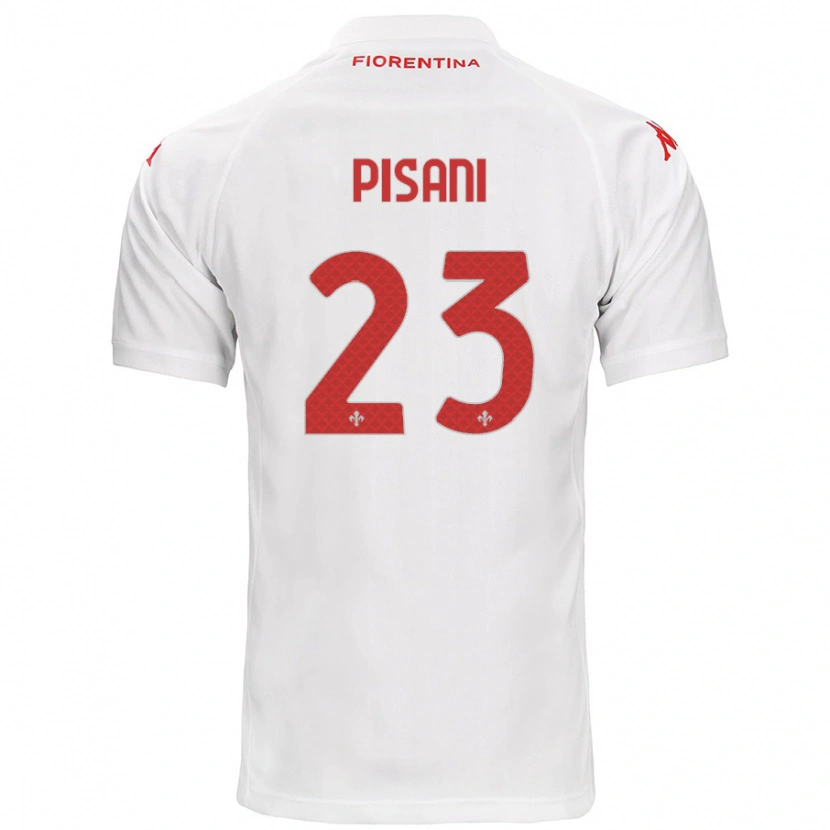 Danxen Kid Diego Pisani #23 White Away Jersey 2024/25 T-Shirt