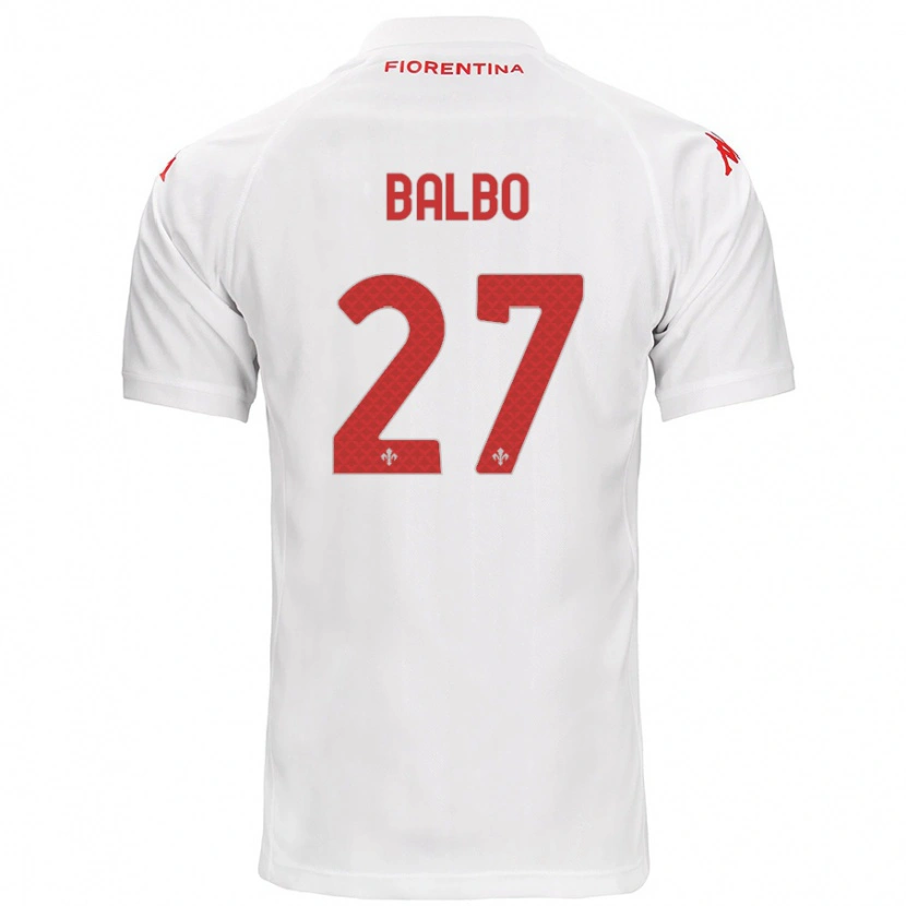 Danxen Kid Luis Balbo #27 White Away Jersey 2024/25 T-Shirt